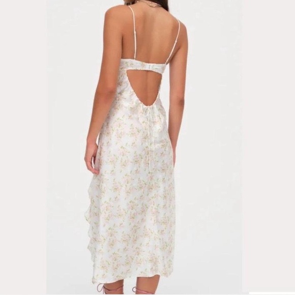 For Love and Lemons Chania Midi Floral Bustier Dress - Picture 2 of 4